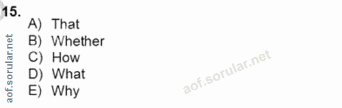 Soru 15