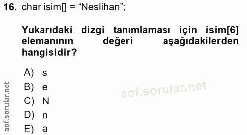 Soru 16