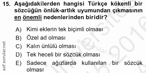 Soru 15