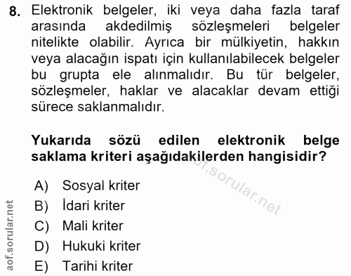 Soru 8