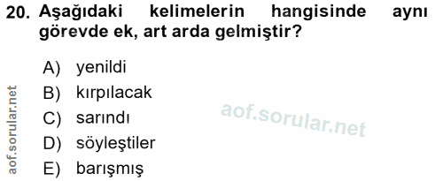 Soru 20