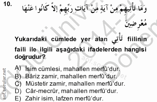 Soru 10