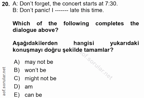Soru 20