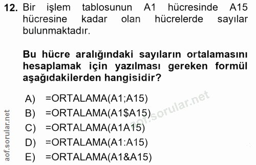 Soru 12