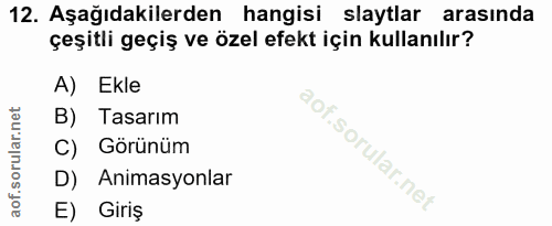 Soru 12