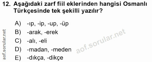 Soru 12
