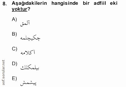 Soru 8