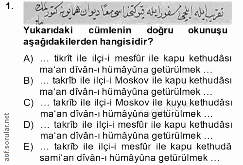 Soru 1