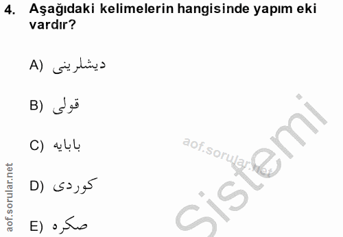 Soru 4