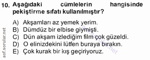 Soru 10
