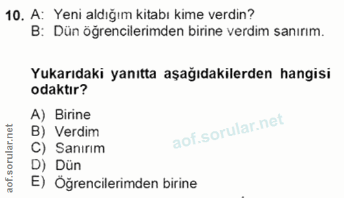 Soru 10