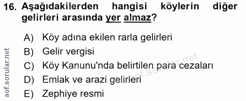 Soru 16
