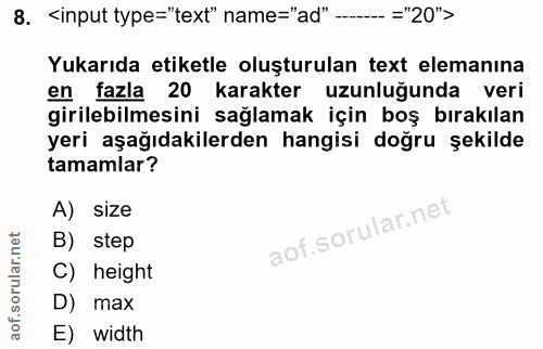 Soru 8
