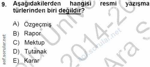 Soru 9