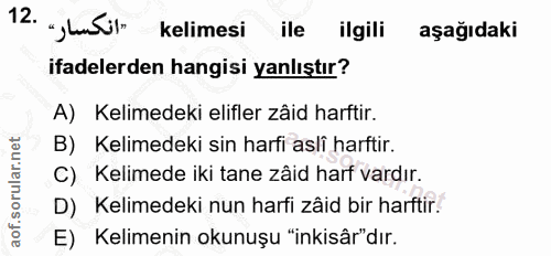 Soru 12