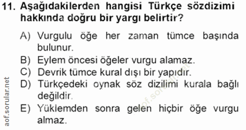 Soru 11