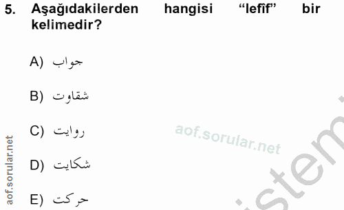 Soru 5