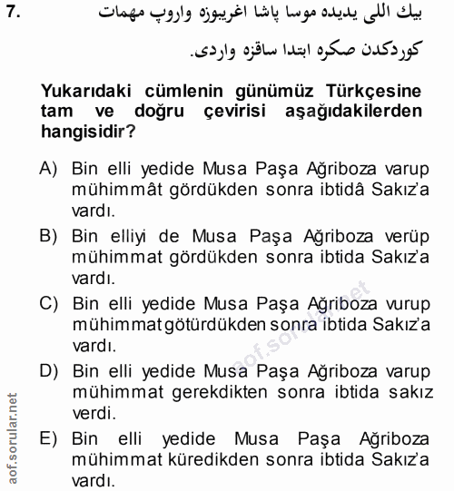 Soru 7