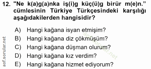Soru 12