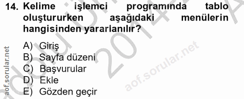 Soru 14