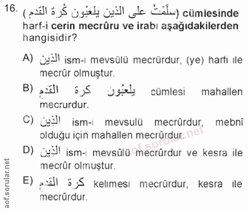Soru 16