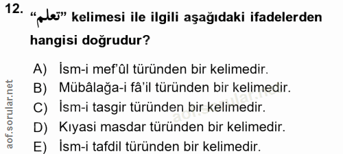 Soru 12