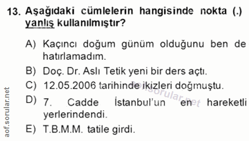 Soru 13