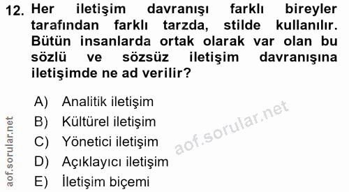 Soru 12