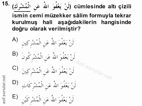 Soru 15