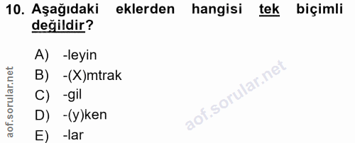 Soru 10