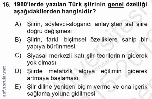 Soru 16