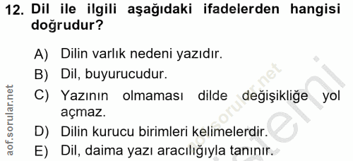 Soru 12