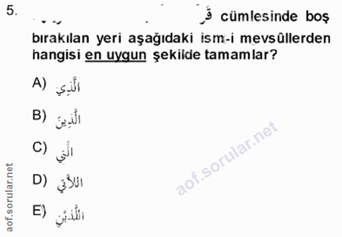 Soru 5