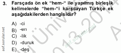 Soru 3