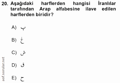 Soru 20