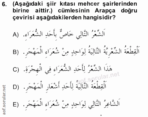 Soru 6