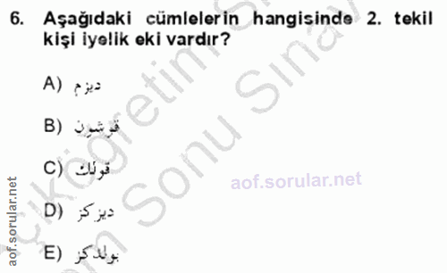 Soru 6