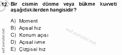 Soru 12