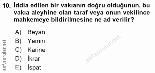 Soru 10