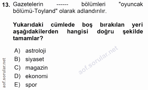 Soru 13