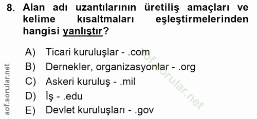 Soru 8
