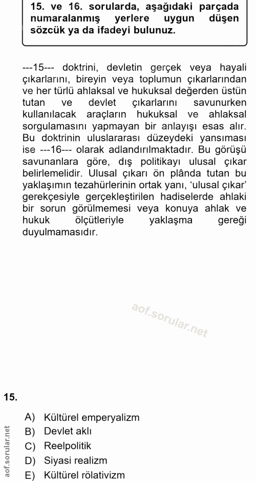 Soru 15