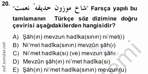 Soru 20