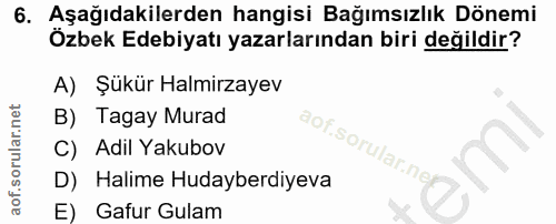 Soru 6