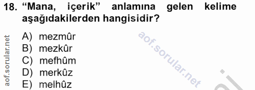 Soru 18