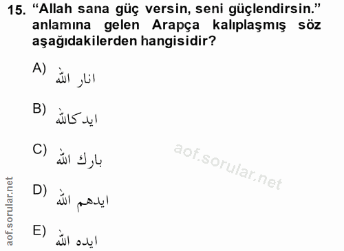 Soru 15