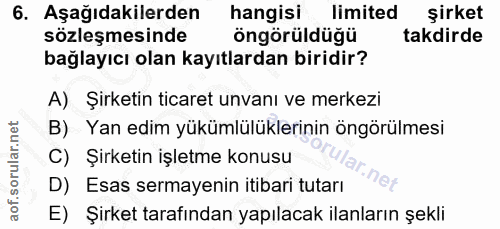 Soru 6