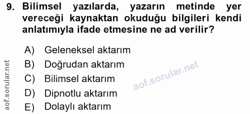 Soru 9