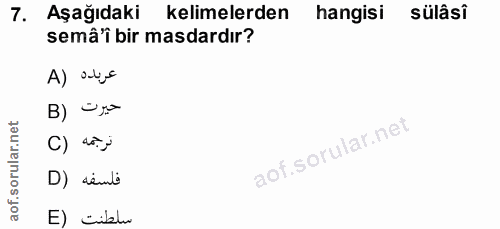 Soru 7