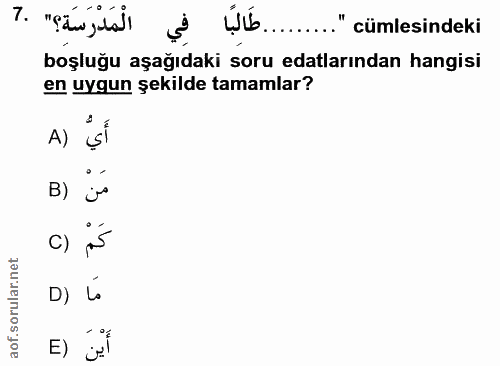 Soru 7